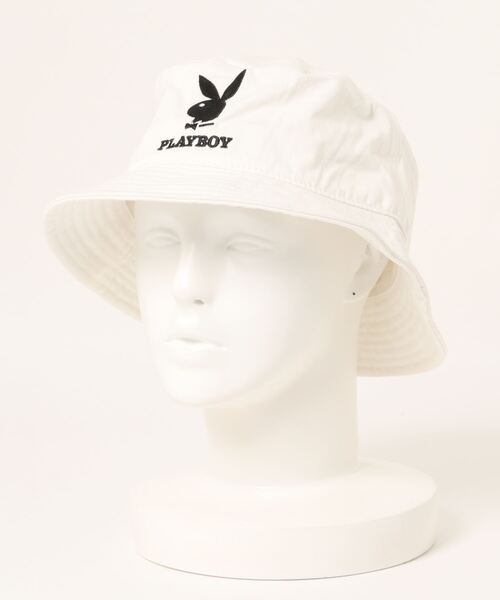 PLAYBOY（プレイボーイ）の「/PLAYBOY/ロゴワンポイントハット（ハット・レディース・ホワイト・FREE）」の7枚目の写真