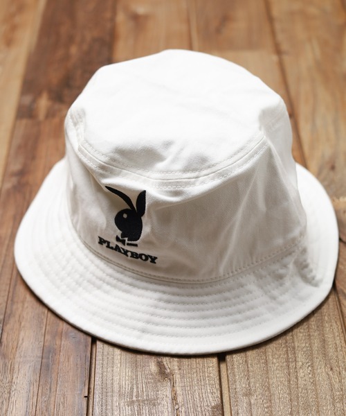 PLAYBOY（プレイボーイ）の「/PLAYBOY/ロゴワンポイントハット（ハット・レディース・ホワイト・FREE）」の4枚目の写真