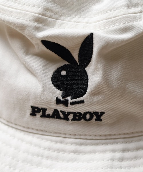 PLAYBOY（プレイボーイ）の「/PLAYBOY/ロゴワンポイントハット（ハット・レディース・ホワイト・FREE）」の5枚目の写真