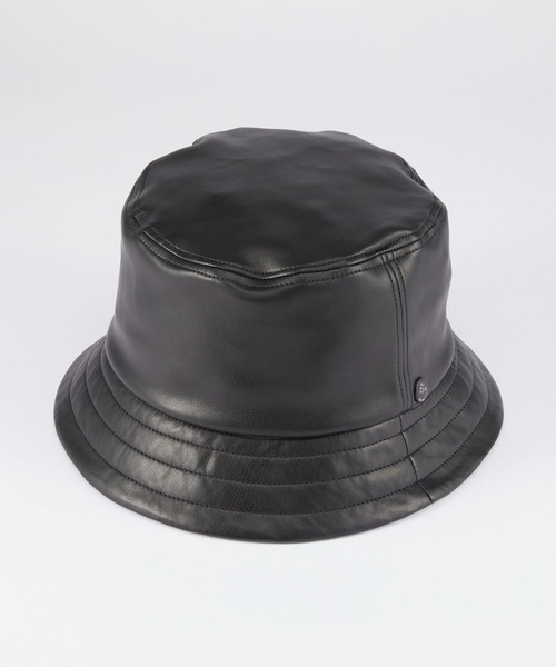 CPH（シーピーエイチ）の「【CPH / シープラスヘッドウェア】Synthetic Leather Bucket Hat(シンセティックレザー バケットハット)（ハット・メンズ・ブラック・FREE）」の9枚目の写真