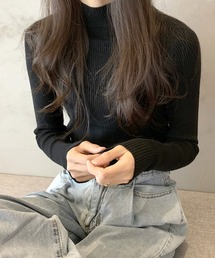 ミニハイネックニット