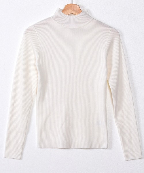 Felt-Maglietta（フェルトマリエッタ）の「ミニハイネックニット（ニット/セーター・レディース・ホワイト/ブラック・FREE）」の7枚目の写真