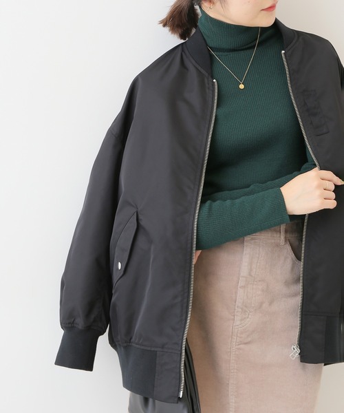 SLOBE IENA(スローブイエナ)の「ウォッシャブルタートルネックリブ プルオーバー【手洗い可能】◆(ニット/セーター・レディース・ホワイト/ライトグレー/ブラック/グリーン・FREE)」の4枚目の写真