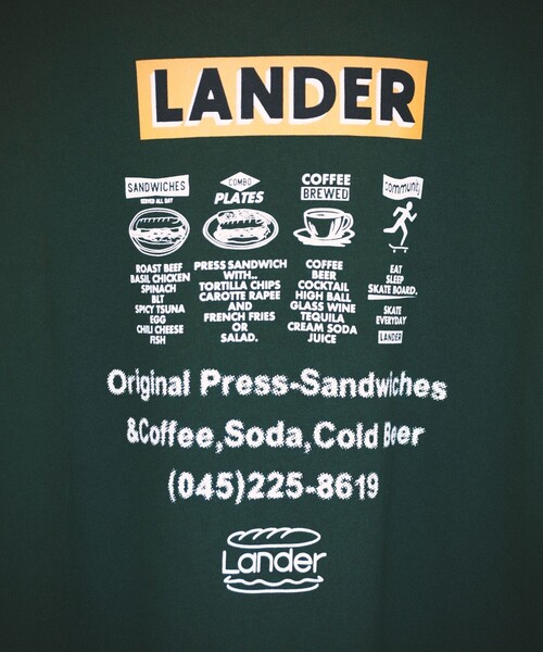 FREAK'S STORE（フリークスストア）の「WEB限定 LANDER×FREAK'S STORE/ランダー 別注 ビッグシルエット バックプリント クルーネックスウェット/刺繍（スウェット・メンズ・グレー/ダークグリーン・SMALL/MEDIUM/LARGE/X-LARGE）」の20枚目の写真