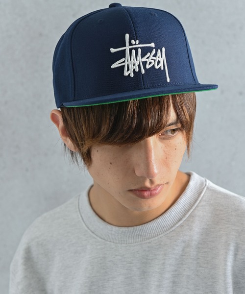 STUSSY（ステューシー）の「STUSSY (ステューシー) BASIC STOCK SNAPBACK ロゴキャップ（キャップ・メンズ・ブラック/パープル/ネイビー/ブラウン・FREE）」の3枚目の写真