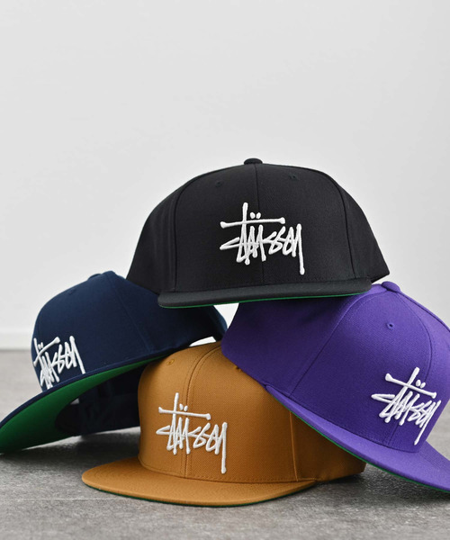 STUSSY（ステューシー）の「STUSSY (ステューシー) BASIC STOCK SNAPBACK ロゴキャップ（キャップ・メンズ・ブラック/パープル/ネイビー/ブラウン・FREE）」の10枚目の写真