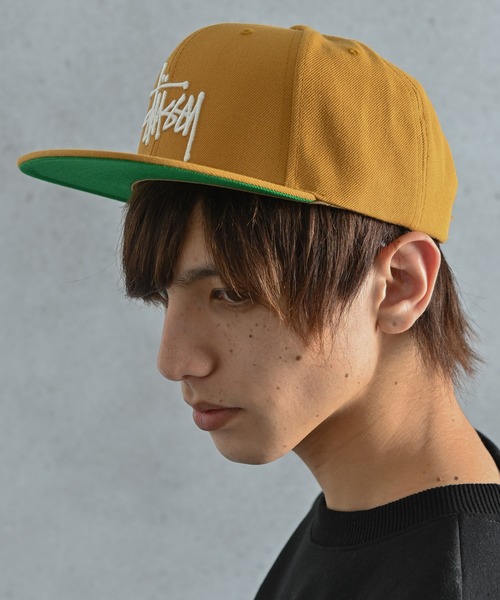 STUSSY（ステューシー）の「STUSSY (ステューシー) BASIC STOCK SNAPBACK ロゴキャップ（キャップ・メンズ・ブラック/パープル/ネイビー/ブラウン・FREE）」の14枚目の写真