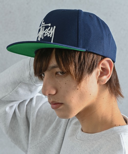 STUSSY（ステューシー）の「STUSSY (ステューシー) BASIC STOCK SNAPBACK ロゴキャップ（キャップ・メンズ・ブラック/パープル/ネイビー/ブラウン・FREE）」の17枚目の写真