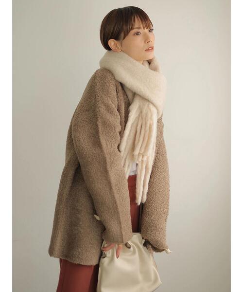 rem closet（レムクローゼット）の「ダブルフェイスニットコート（その他アウター・レディース・チャコールグレー/モカ・S）」の15枚目の写真