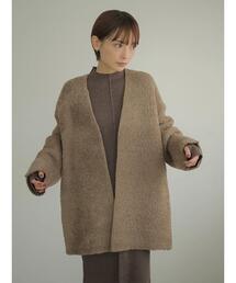 ダブルフェイスニットコート