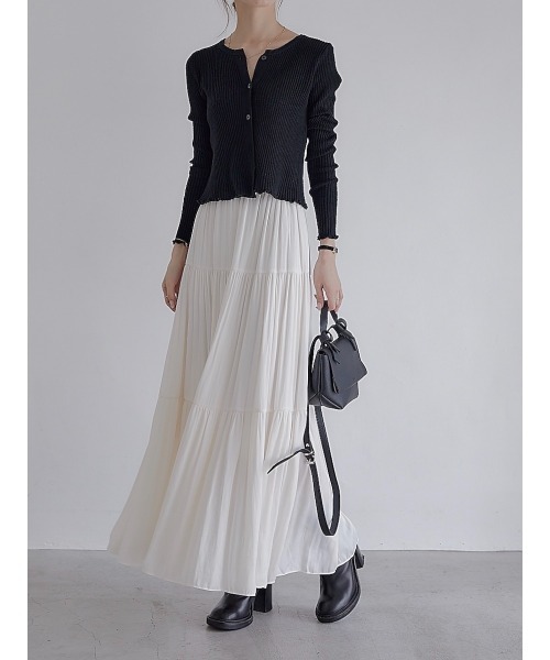 amel（エイメル）の「ティアードロングスカート（スカート・レディース・クリーム・FREE）」の7枚目の写真