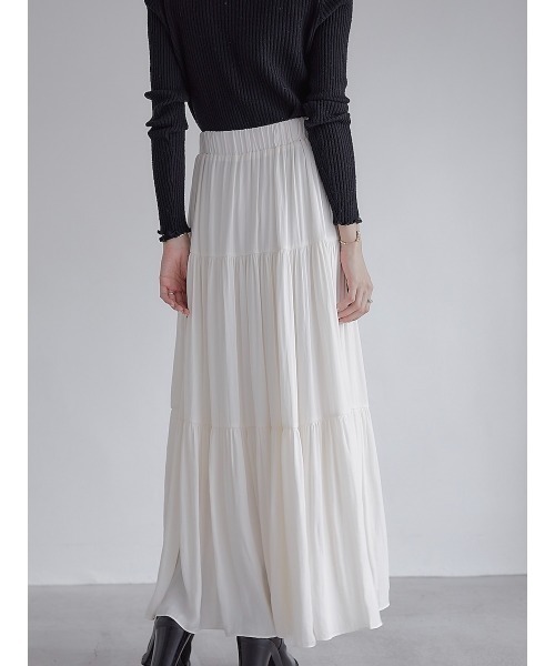 amel（エイメル）の「ティアードロングスカート（スカート・レディース・クリーム・FREE）」の18枚目の写真