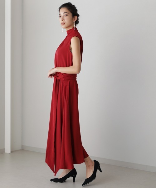 Bou Jeloud（ブージュルード）の「ハイネックベルト付ワンピース（ワンピース・レディース・ブラック/レッド・38）」の14枚目の写真