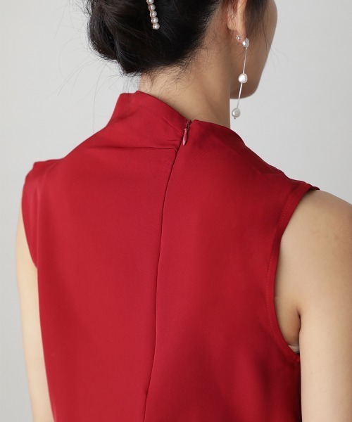 Bou Jeloud（ブージュルード）の「ハイネックベルト付ワンピース（ワンピース・レディース・ブラック/レッド・38）」の10枚目の写真