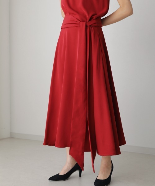 Bou Jeloud（ブージュルード）の「ハイネックベルト付ワンピース（ワンピース・レディース・ブラック/レッド・38）」の6枚目の写真