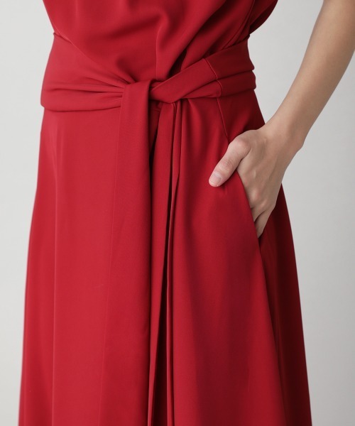 Bou Jeloud（ブージュルード）の「ハイネックベルト付ワンピース（ワンピース・レディース・ブラック/レッド・38）」の8枚目の写真