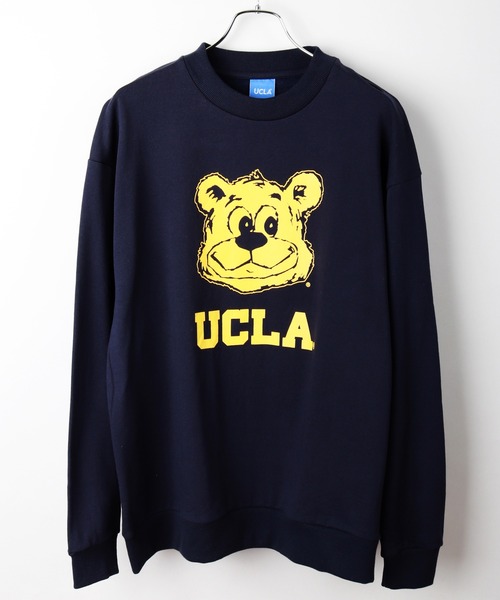 UCLA（ユーシーエルエー）の「UCLA　カレッジロゴ ルーズサイズクルーネック トレーナー（スウェット・メンズ・グリーン/アッシュ/スミクロ/ネイビー・L/M）」の4枚目の写真