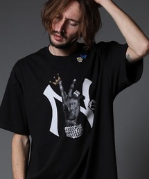 mt7529-6ozコットン天竺 NY&サガラパッチ SS Tシャツ