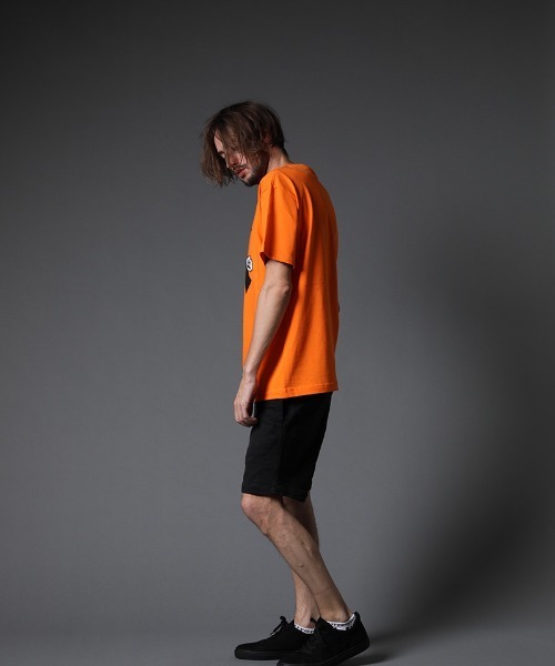 STUD MUFFIN（スタッドマフィン）の「mt7529-6ozコットン天竺 NY&サガラパッチ SS Tシャツ（Tシャツ/カットソー・メンズ・ホワイト/ブラック/ミント/イエロー/オレンジ・2/4/3）」の8枚目の写真