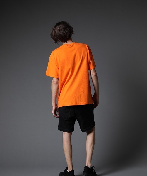 STUD MUFFIN（スタッドマフィン）の「mt7529-6ozコットン天竺 NY&サガラパッチ SS Tシャツ（Tシャツ/カットソー・メンズ・ホワイト/ブラック/ミント/イエロー/オレンジ・2/4/3）」の9枚目の写真