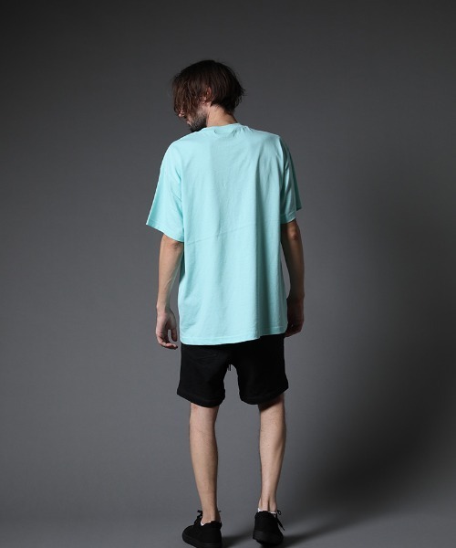 STUD MUFFIN（スタッドマフィン）の「mt7529-6ozコットン天竺 NY&サガラパッチ SS Tシャツ（Tシャツ/カットソー・メンズ・ホワイト/ブラック/ミント/イエロー/オレンジ・2/4/3）」の13枚目の写真