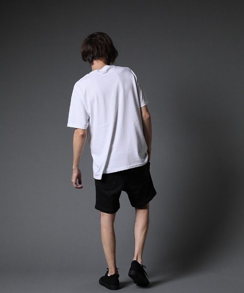 STUD MUFFIN（スタッドマフィン）の「mt7529-6ozコットン天竺 NY&サガラパッチ SS Tシャツ（Tシャツ/カットソー・メンズ・ホワイト/ブラック/ミント/イエロー/オレンジ・2/4/3）」の18枚目の写真