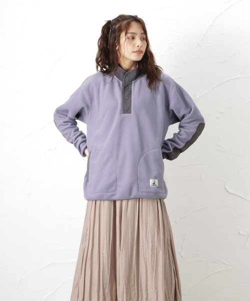 Mac-House（マックハウス）の「CAPTAIN STAG キャプテンスタッグ フリースプルオーバー（スウェット・レディース・アイボリー/グリーン/パープル/ブラック・フリー）」の4枚目の写真