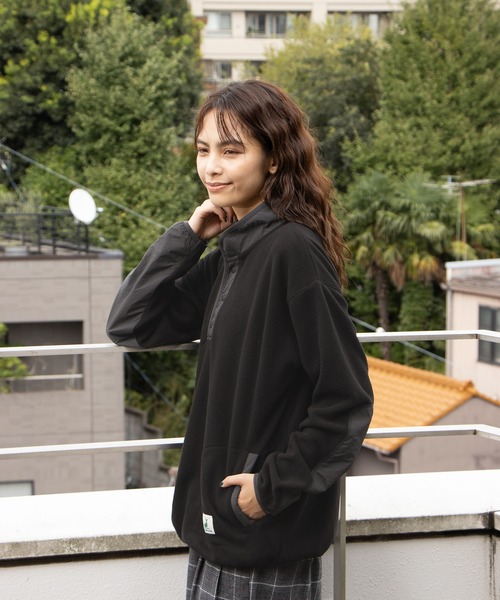 Mac-House（マックハウス）の「CAPTAIN STAG キャプテンスタッグ フリースプルオーバー（スウェット・レディース・アイボリー/グリーン/パープル/ブラック・フリー）」の19枚目の写真