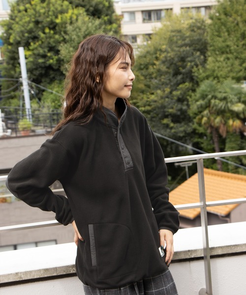 Mac-House（マックハウス）の「CAPTAIN STAG キャプテンスタッグ フリースプルオーバー（スウェット・レディース・アイボリー/グリーン/パープル/ブラック・フリー）」の20枚目の写真