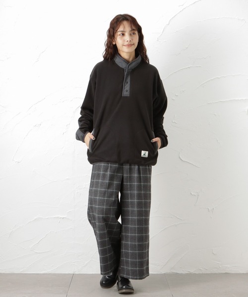 Mac-House（マックハウス）の「CAPTAIN STAG キャプテンスタッグ フリースプルオーバー（スウェット・レディース・アイボリー/グリーン/パープル/ブラック・フリー）」の21枚目の写真