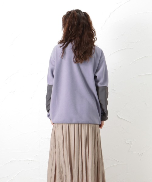 Mac-House（マックハウス）の「CAPTAIN STAG キャプテンスタッグ フリースプルオーバー（スウェット・レディース・アイボリー/グリーン/パープル/ブラック・フリー）」の5枚目の写真