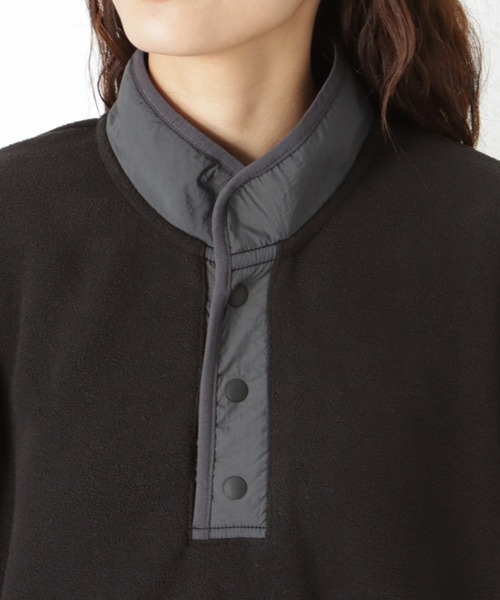 Mac-House（マックハウス）の「CAPTAIN STAG キャプテンスタッグ フリースプルオーバー（スウェット・レディース・アイボリー/グリーン/パープル/ブラック・フリー）」の6枚目の写真