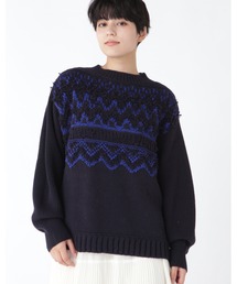 human woman | ◆ジャガードニットトップス(ニット/セーター)