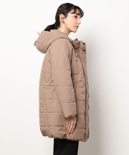 BELLUNA（ベルーナ）の「はっ水＆防風素材中わたジャケットコート（その他アウター・レディース・モカ/ネイビー/カーキ・MEDIUM/LARGE/X-LARGE）」の12枚目の写真