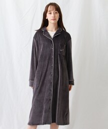 INDIVI | 【LIFE】ベロアパジャマワンピース(ルームワンピース)