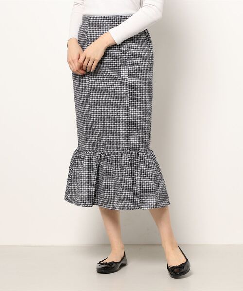 ems excite（エムズエキサイト）の「ツイードマーメイドスカート（スカート・レディース・ブラウン/ベージュ/ブラック・FREE）」の20枚目の写真