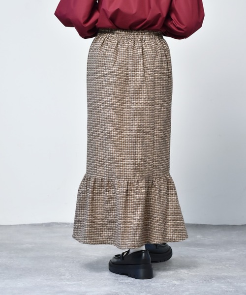 ems excite（エムズエキサイト）の「ツイードマーメイドスカート（スカート・レディース・ブラウン/ベージュ/ブラック・FREE）」の18枚目の写真