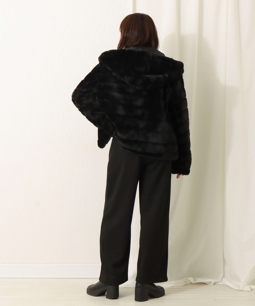 libelle more（リベル モア）の「ジャガードイージーパンツ（その他パンツ・レディース・ブラック/カーキ/モカ・M/L）」の9枚目の写真