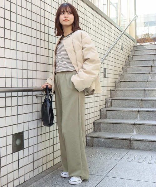 libelle more（リベル モア）の「ジャガードイージーパンツ（その他パンツ・レディース・ブラック/カーキ/モカ・M/L）」の16枚目の写真