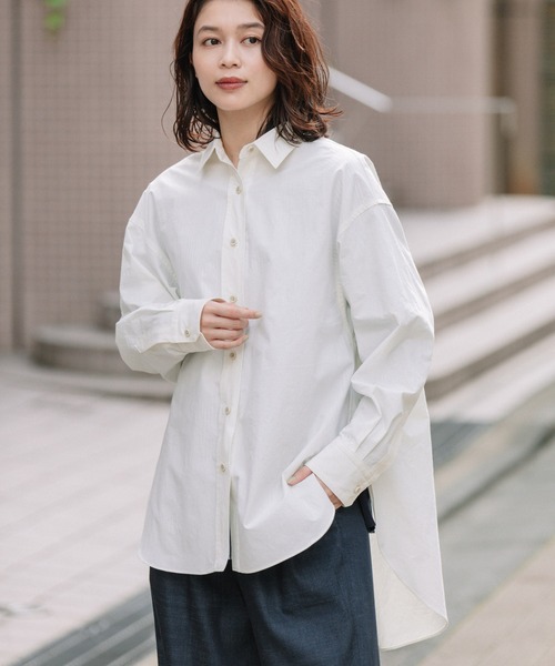 セール ドライタッチコットンタイプライターシャツアウター シャツ ブラウス Munich ミューニック のファッション通販 Zozotown