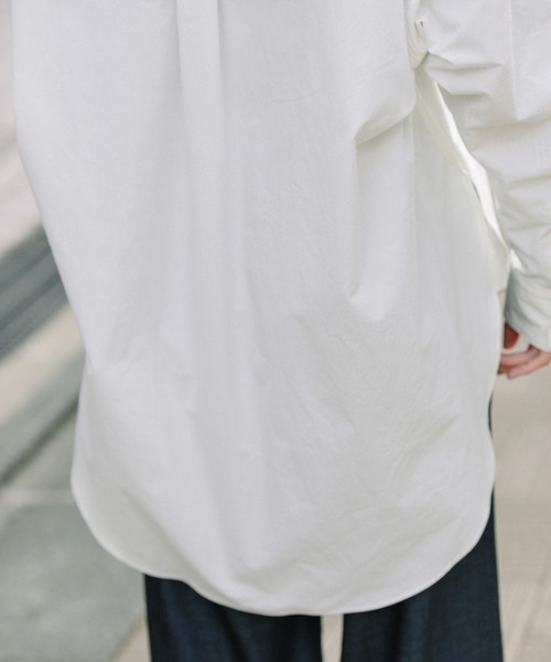 Munich（ミューニック）の「ドライタッチコットンタイプライターシャツアウター（シャツ/ブラウス・レディース・ホワイト/ダークブラウン/ライトグリーン・FREE）」の20枚目の写真