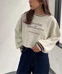 ライン入りショートスウェット【ZOZOTOWN限定アイテム】