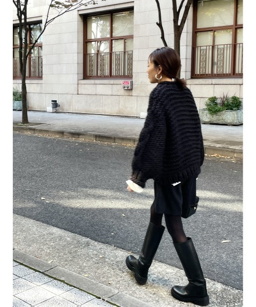 ulu（ウル）の「Original handmade knit（ニット/セーター・レディース・ホワイト/ブラック・FREE）」の21枚目の写真