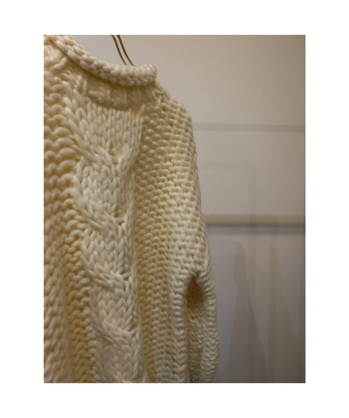 ulu（ウル）の「Original handmade knit（ニット/セーター・レディース・ホワイト/ブラック・FREE）」の22枚目の写真