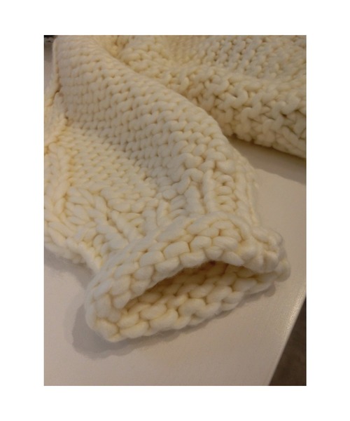 ulu（ウル）の「Original handmade knit（ニット/セーター・レディース・ホワイト/ブラック・FREE）」の15枚目の写真