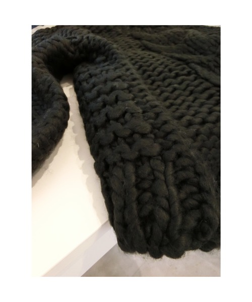 ulu（ウル）の「Original handmade knit（ニット/セーター・レディース・ホワイト/ブラック・FREE）」の9枚目の写真