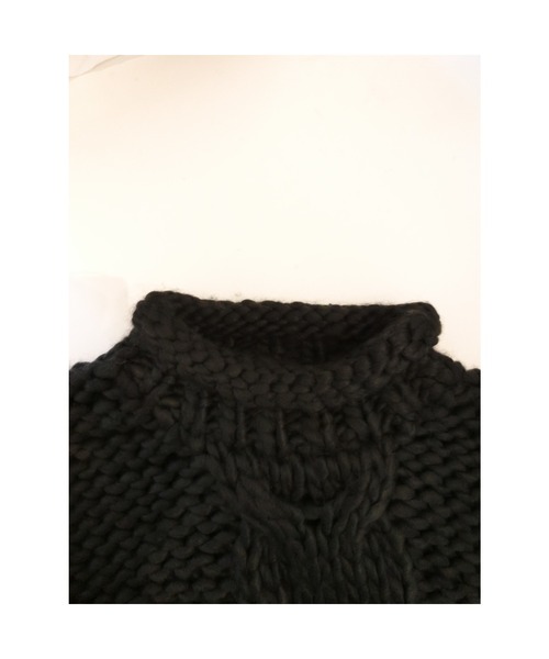 ulu（ウル）の「Original handmade knit（ニット/セーター・レディース・ホワイト/ブラック・FREE）」の12枚目の写真
