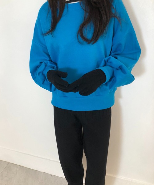 me+em select（ミームセレクト）の「シンプルニット手袋（手袋・レディース・チャコールグレー/ブラック/ベージュ/オートミール/ブラウン系その他・FREE）」の20枚目の写真