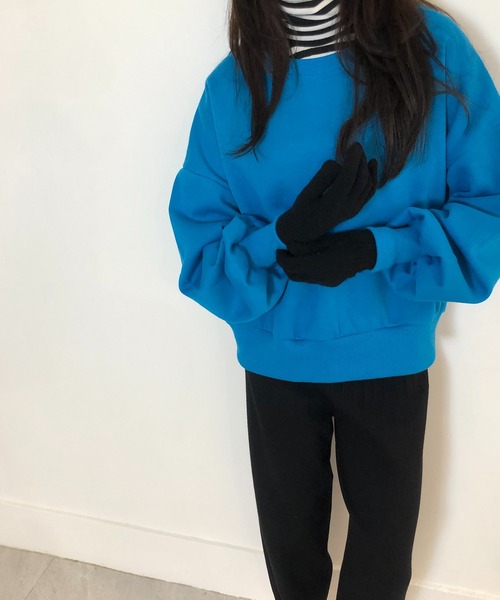 me+em select（ミームセレクト）の「シンプルニット手袋（手袋・レディース・チャコールグレー/ブラック/ベージュ/オートミール/ブラウン系その他・FREE）」の14枚目の写真