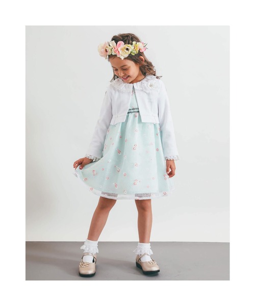 BeBe（ベベ）の「BeBe/フォーマルフラワーモチーフストラップシューズ(17~20cm)（ドレスシューズ・キッズ・ネイビー/ベージュ・19/20/17/18）」の12枚目の写真